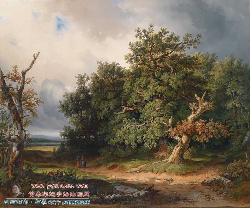 迈克尔 - 哈勒尔，michael-haller/19世纪古典油画风景作品欣赏
