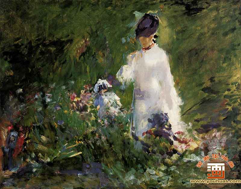 Ů˻Young Woman Among Flowers_ͻƷ