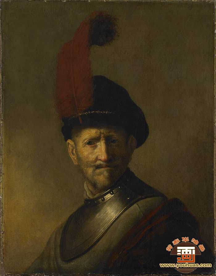穿军装的老人（以前称为伦勃朗的父亲）_伦勃朗油画作品欣赏