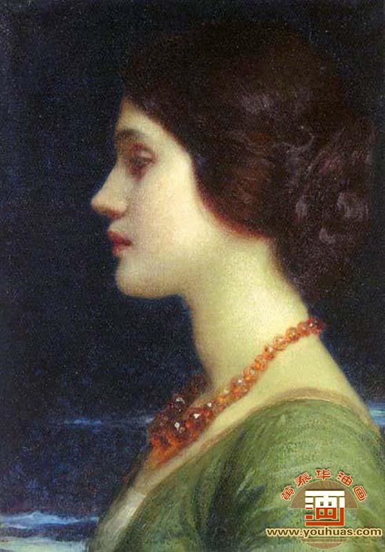 朵拉画像,多拉的肖像画_迪克塞爵士油画作品欣赏