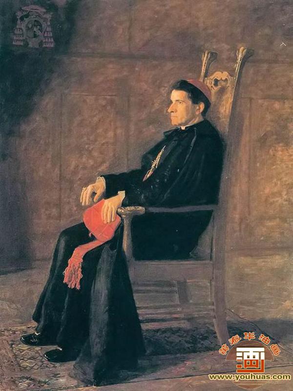 红衣主教塞巴斯蒂诺・马尔蒂内里的画像_伊肯斯作品欣赏