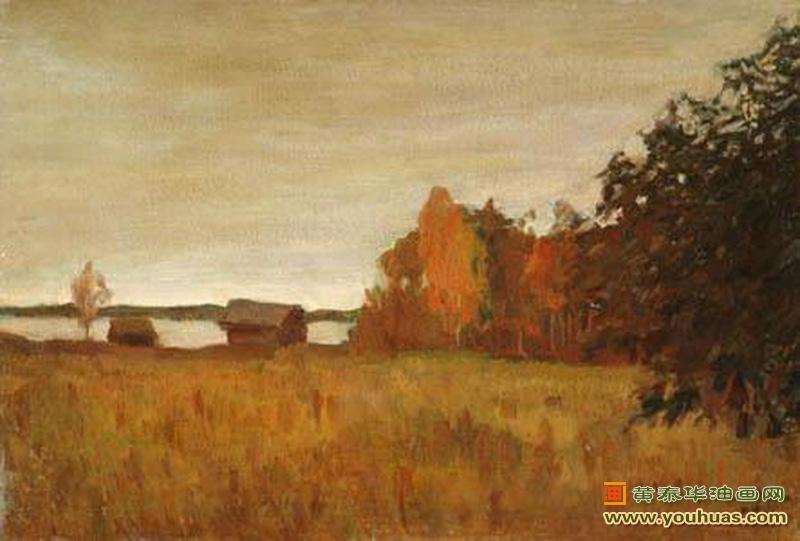 秋天,秋天风景油画_伊萨克・伊里奇・列维坦作品欣赏