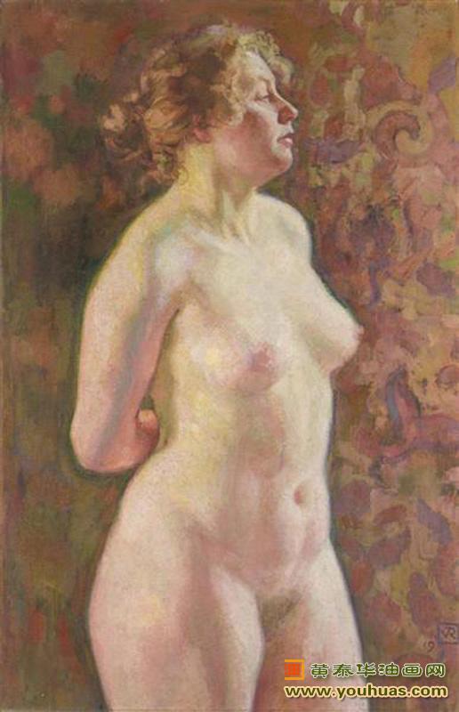 站立裸体-印象派,西奥曼迪辛希尔作品欣赏
