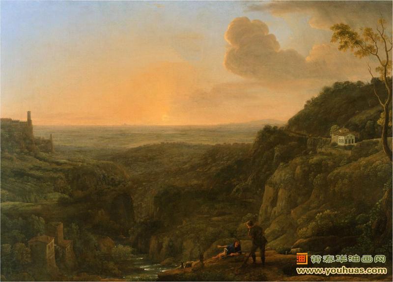 蒂沃利的罗马坎帕尼亚景观_洛兰作品油画欣赏