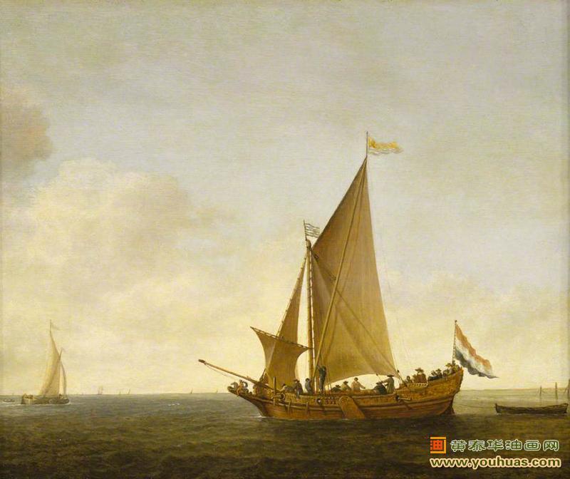 荷兰游艇，一艘来自西兰的荷兰游艇_弗利格油画作品欣赏