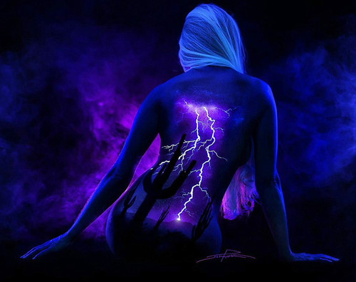 惊为天人的人体彩绘