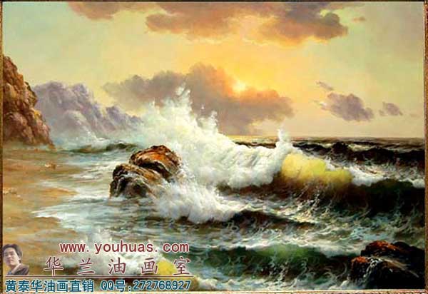 油画海景高清